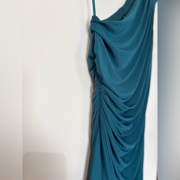 🎉4/30$🎉Le Château One-Shoulder Teal Cocktail Dress - Size XL - Picture 4 of 6